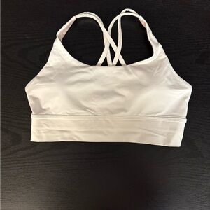 Lululemon Athletica Energy Longline White Sports Bra